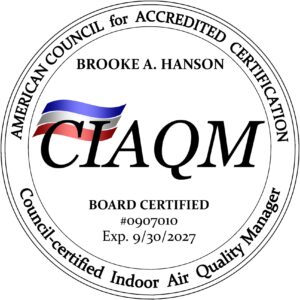 BrookeHansonCIAQMSeal (1) Council-Certified Indoor Air Quality Manager