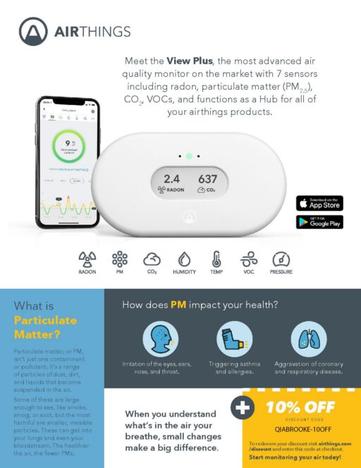 Airthings View with Particle Sensor with coupon for best pricing